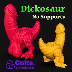 Dickosaur_V2.677.jpg STL-Datei Dickosaurier・3D-druckbares Modell zum Herunterladen