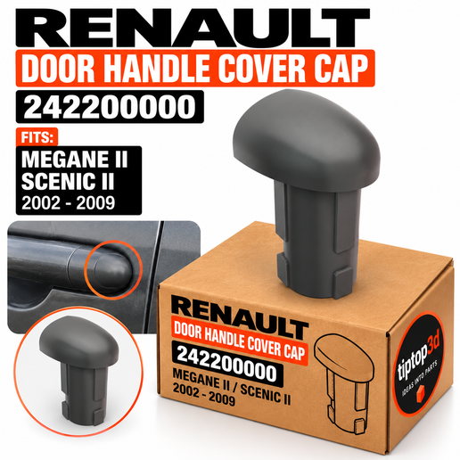 Renault Megane II / Scenic II Door Handle Cover Cap 242200000 – 3D Printable Replacement Part