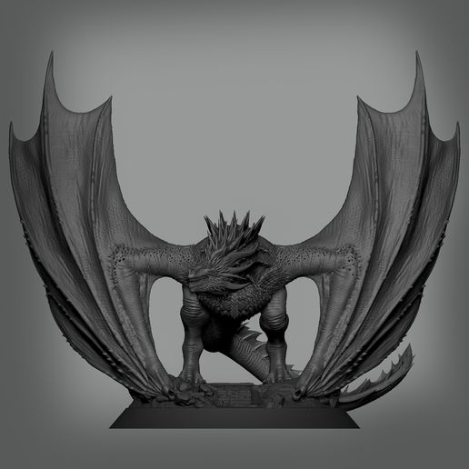 🐉 Dragon Balerion・ OBJ File for 3D printing・Cults