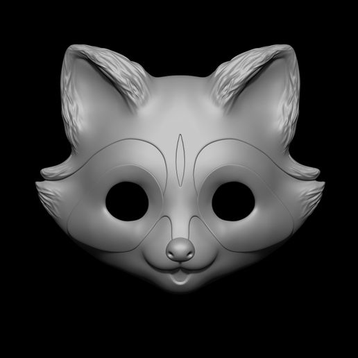 🦝 Raccoon Mask・ STL File for 3D printing・Cults