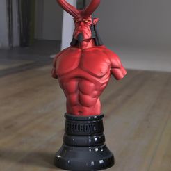 untitled.64.jpg Free STL file Hellboy Bust・3D printable model to download