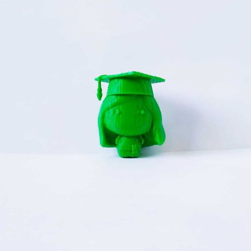 Graduate1.jpg 3D file A cute Graduate・Model to download and 3D print, Usagipan3DStudios
