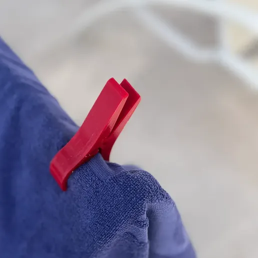 Badtuchklammer für Liegestuhl / Beach Towel Clip for Deck Chair
