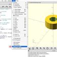@ = OpenscaD File Edit Design e0e@ ° anor | QGmm om i ed 1 /* Simple Customizer exanple */ 2 3 // Dianeter of the disk 4 dianeter = 20; 5 6 // Height of the disk 7 height = 8 9. // Segnents in the outer surface 20 segments = 643 //(3:128] n 32 // Make a hole in the midate? 13 hole = "yes"; //[yes,no] 4 15s) /* [Hidden] */ 16 r= dianeter / 25 17 segnents2 = segnents > 6 ? roundCs 8 19 Eldifferencec) { 20 cylinder(r=r, height, $fn=segn 2 2 ‘ifChole == "yes") { 23 translate([@, @, -height/é $fn=segments2); 4 } 25 |} 26 @ Help |v Preview Fa © Surfaces F10 | ® Wireframe en Thrown Together rr || "1 Show Edges 381 v + Show Axes 982 4 Show Scale Markers % Show Crosshairs 883 @ Animate © Top 884 ® Bottom 85 © Left #6 @ Right 387 © Front #88 ® Back 389 Diagonal 380 Center & View All ORV © Reset View @ Zoom in 38] @ Zoom Out Ee a Perspective v @ Orthogonal Hide toolbars Hide editor Hide console Pare Enter Full Screen = Customizeréxample.scad aade ove Console Compiling design (CSG Tree generation). Compiling design (CSG Products generation). Geometries in cache: 17 Geometry cache size in bytes: 86536 How to run Customizer on your own computer