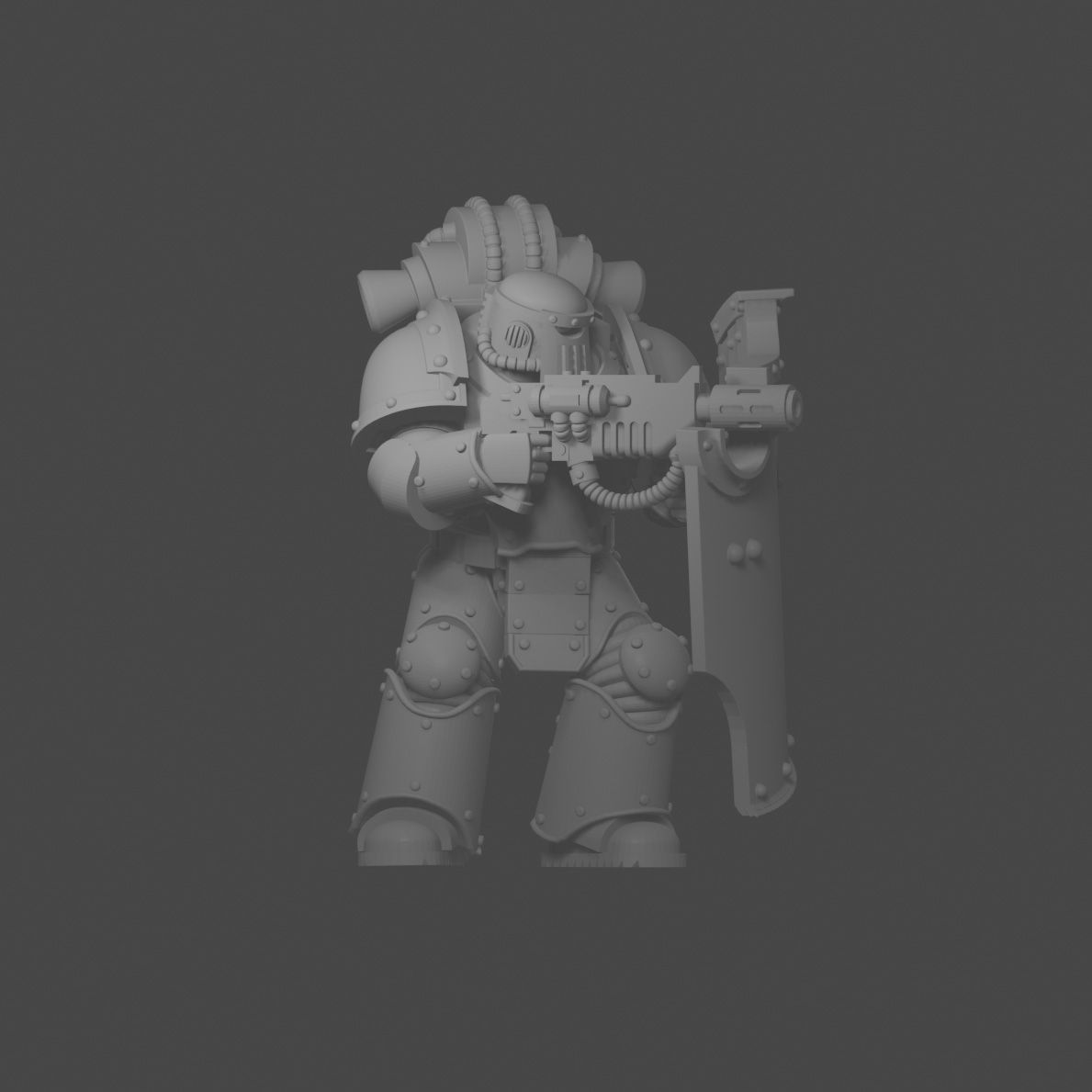 4.jpg STL file Truescale rivet armor with big shields・3D printing model to download, Fummelfinger