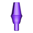 Abutment.stl 🦷 Dental Implant Demonstration Model – 3D Print Ready