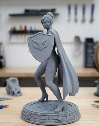 7275.png ​🌌 Night Owl: Elite Female Guardian Statue