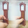 Miniature-Grandfather-Clock.jpg MINIATURE Grandfather Clock | Witch's Room Miniature Furniture Collection