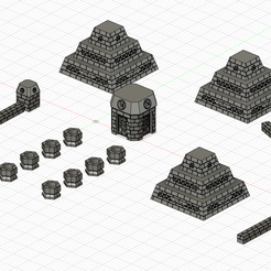 Azteken.png Free 3D file aztec temple complex・Template to download and 3D print