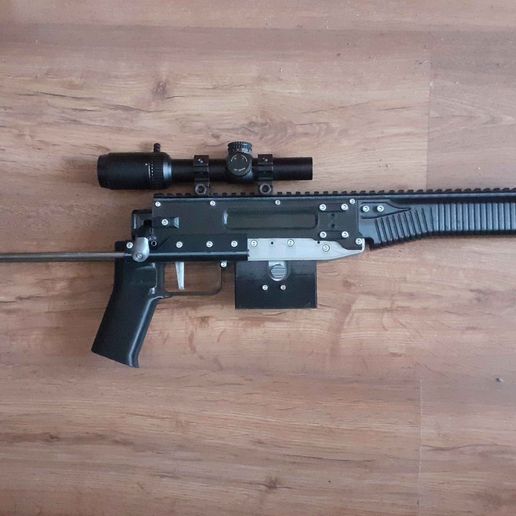 🔫 Airsoft spring bolt action rifle・Free STEP File for 3D printing・Cults