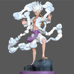 1.png Файл 3D LUFFY GEAR 5 ONE PIECE ANIME 3D PRINT MODEL・Дизайн 3D принтера для загрузки