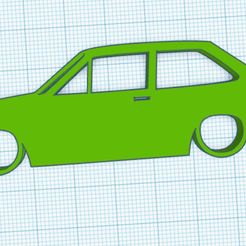 Web-capture_6-9-2023_161723_www.tinkercad.com.jpeg Fichier STL Porte-clés Ford Fiesta XR2 Mk2 Silhouette・Design pour imprimante 3D à télécharger