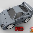 F40-4.jpg Carro Ferrari F40 em estilo de banda desenhada