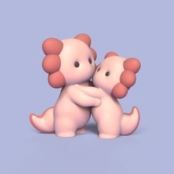 Cod35-Axolotl-Hug-1.jpeg Fichier 3D Câlin Axolotl・Design à télécharger et à imprimer en 3D