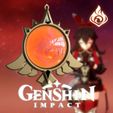 amulet pyro amber.jpg Anhänger Pyro Amber - Genshin Impact