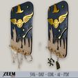3-Magical-Key-Holders-1-5.jpg Set of 3 Harry Potter and the Golden Snitch, Elder Wand, Key Holder SVG Laser Cut Files