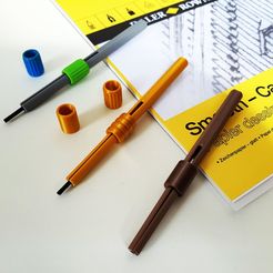 CH1.jpg Fichier STL gratuit Support pour bâtons de fusain pour artistes.・Objet pour impression 3D à télécharger