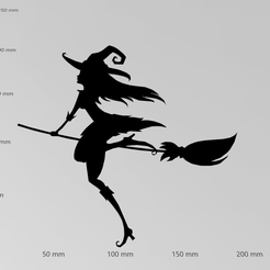Halloween-Wandtattoo-schöne-Hexe-auf-Besen.png STL file Theo・3D print model to download