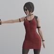 ada-0002.png Ada Wong (RE2 Remake) - Residual Evil | STL 3D Print Model