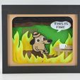 DSC_0109.jpg Коробка для теней 🔥 This Is Fine Meme Shadow Box 🔥