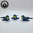 Flexi-Tiny-Walrus,-P8.png Flexi Tiny Walrus, Gelenkige Zappelfigur, inklusive Schlüsselanhänger, inklusive 3mf