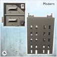 4.jpg Modern brick building with access platform and double chimneys (8) - Downtown Modern WW2 WW1 World War Diaroma Wargaming RPG