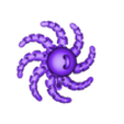 Octopus_remixed_v3.stl Porta-chaves polvo v3