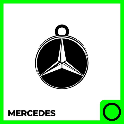 Mercedes-Benz Car Keychain – 3D Printable Model