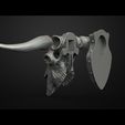 67.73.jpg Bull Scull Scary Bull Scull Decor on wall 3D print model