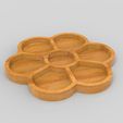 untitled.163.jpg Flower Serving Tray, Cnc Cut 3D Model File For CNC Router Engraver, Plate Carving Machine, Relief, serving tray Artcam, Aspire, VCarve, Cutt3D
