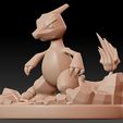 lateral.jpg Charmeleon 3D Figure - With Base