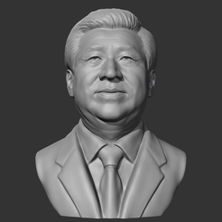 01.png Download OBJ file Xi Jinping 3D print model • 3D printable template, sangho