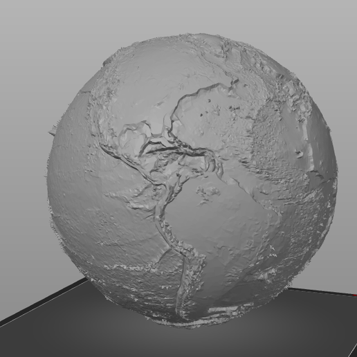 Earth low poly 3D model