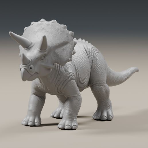 Triceratops | 3D Printable Figure | Clean STL