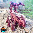1.png STL file Dune Striker, Articulating Dragon, Flexi Articulated Scorpion Beast, Print in Place, No Supports, Fantasy Creature・3D printer model to download
