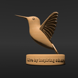 Shapr-Image-2024-01-06-191236.png Hummingbird Figurine with Inspirational Quote stand, thoughtful gift, hummingbird decoration