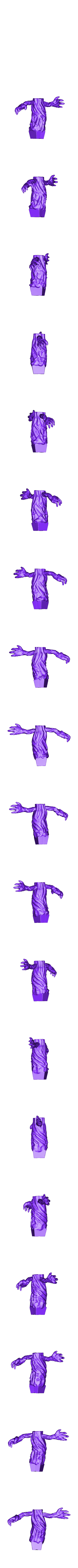 Body_full_slice.obj Baby Groot Vase 3D print model