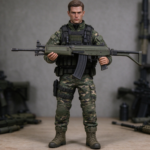 444-mzz - South African Vektor R4 Rifle - Digital Model