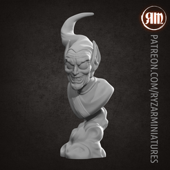 Goblin.png Datei STL Büste des Grünen Kobolds・Modell für 3D-Druck zum herunterladen