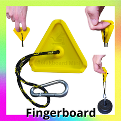 5.png 3D file Climbing Finger board - Portable Hang hold - fingers strength trainer - Grip warmup - rock climbing STL 3D Model - file for 3D printing・3D printer model to download