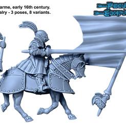 GEN-00.png 3D file French Gendarmes - Heavy Cavalry・3D print model to download