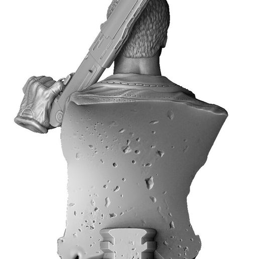 8.jpg TERMINATOR BUST T-800 3D PRINTABLE STL OBJ ZTL