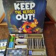 IMG_20221219_140610518.jpg Keep The Heroes Out! board game insert and organizer - holds expansions