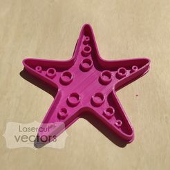 estrella mar.jpg Archivo STL cookie cutter, cutter. Cortador de galletas estrella de mar. Cortante de galletitas estrella de mar・Plan de impresora 3D para descargar