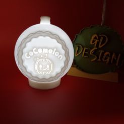 IMG_20230923_185936764.jpg Archivo STL Cocomelón ORNAMENTO NAVIDEÑO TEALIGHT CON TAPA TWIST LOCK・Plan para descargar y imprimir en 3D