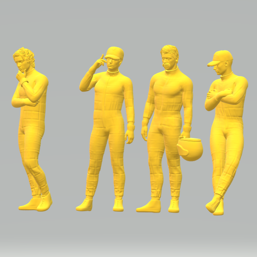STL file race driver pack 🏎️ ・3D print design to download・Cults