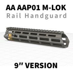 WR5_3D_AAP01_Handguard_9.jpg AA AAP01 M-LOK Rail Handguard - 9″ version
