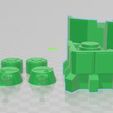 eaefa.jpg Fortified position W 3 turrets for 28mm Wargaming pre cut holes for Magnetized weapons