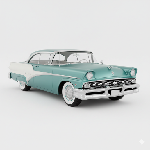 Mercury Montclair drift legend car STL, car silhouette STL, car 3D model, car lift STL, vintage car STL, vehicle STL, lowrider car STL, 1940s car STL, French rally car STL, futuristic car STL, 1:10 car STL, car file STL, hatchback STL, 1930s car STL, mini