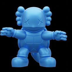 squirtle-x-kaws-for-3d-printing-3d-model-b90ed9b4ad.jpg Squirtle X Kaws Exclusive Pokemon 3D Printing Model 3D print model